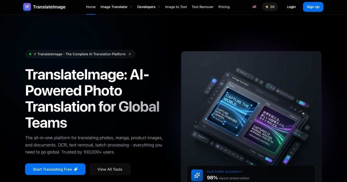 translateimage: AI Image Translation Platform