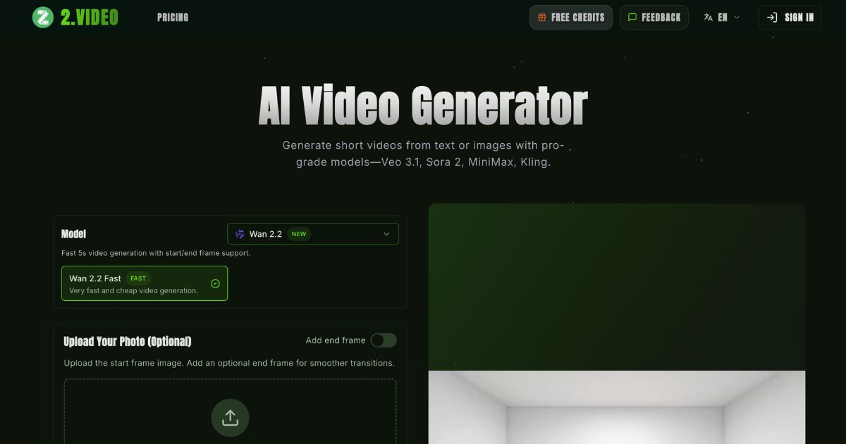 2.VIDEO: AI-Powered Professional Video Generation