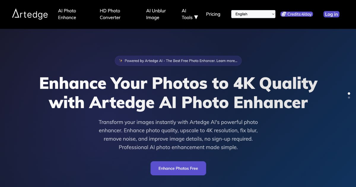Artedge AI: Enhance Creativity with AI-Powered Image Tools