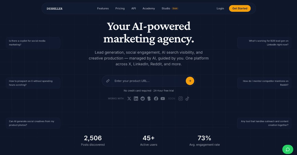 Deshiller: AI-Powered Social Media Engagement