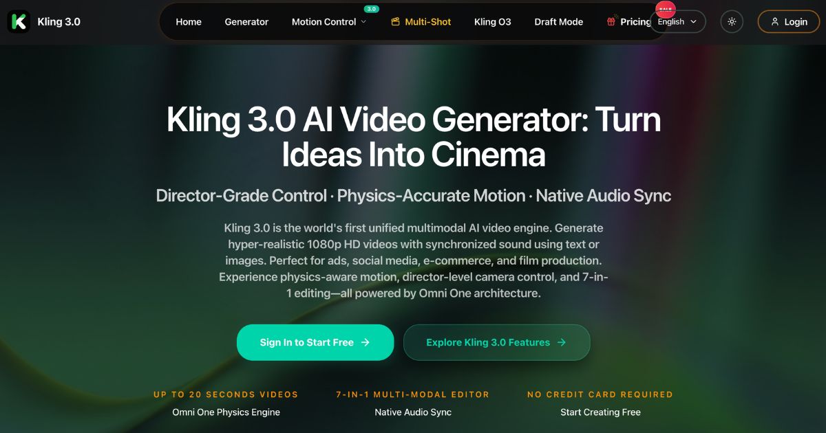 Kling 3.0: AI Video Platform with Physics Simulation