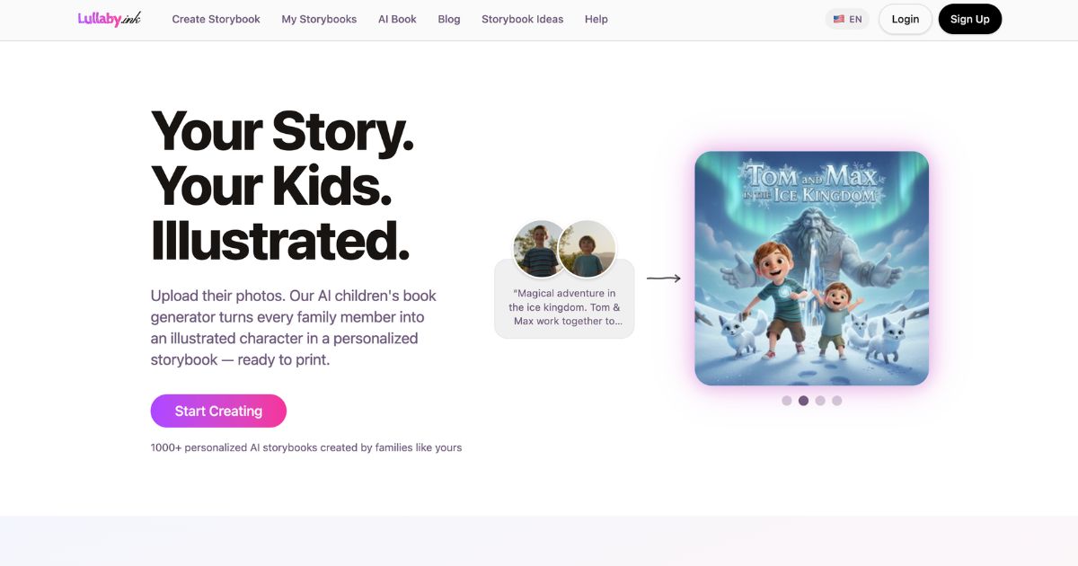 Lullaby.ink: Personalized Photo Storybook Creator