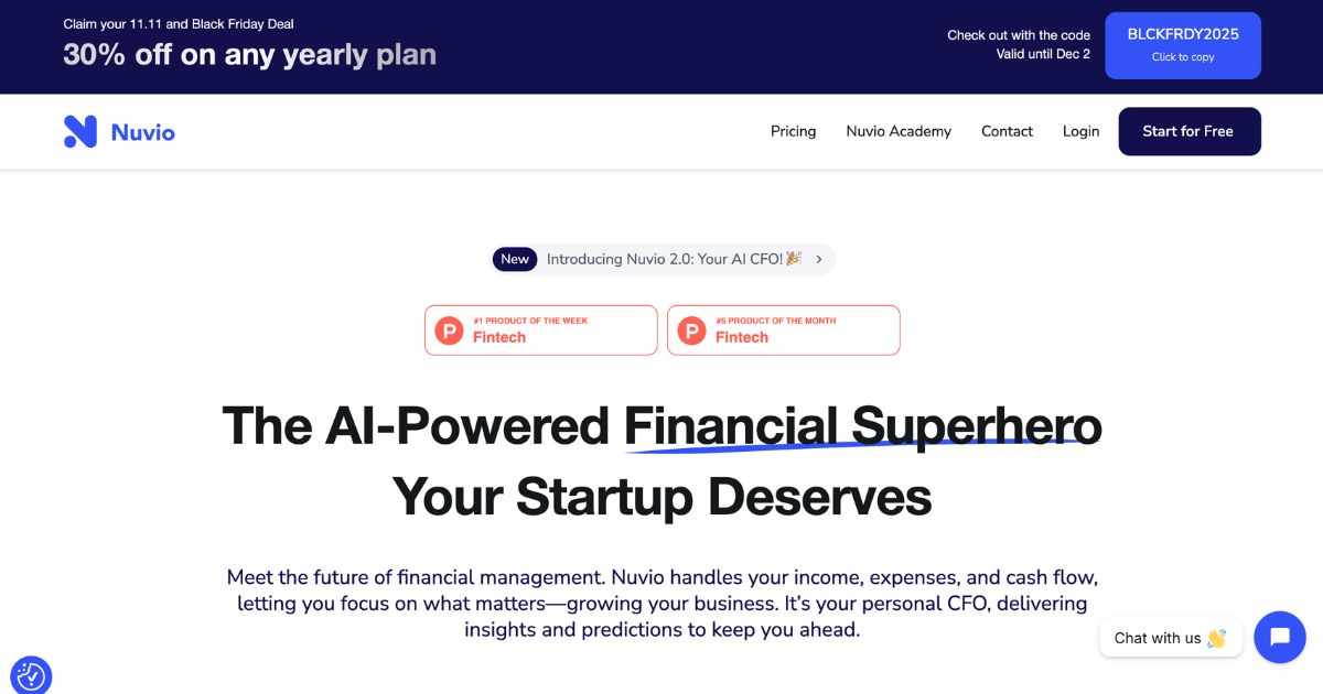 Nuvio: AI Financial Management Platform