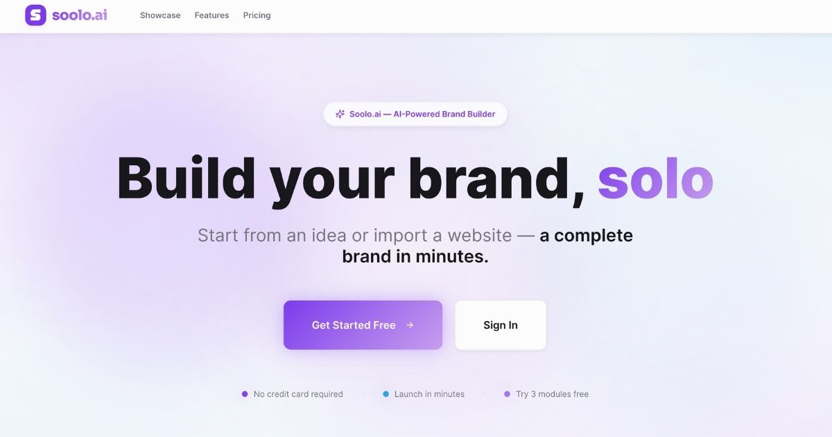 Soolo.ai: AI Brand-Building Platform for Businesses