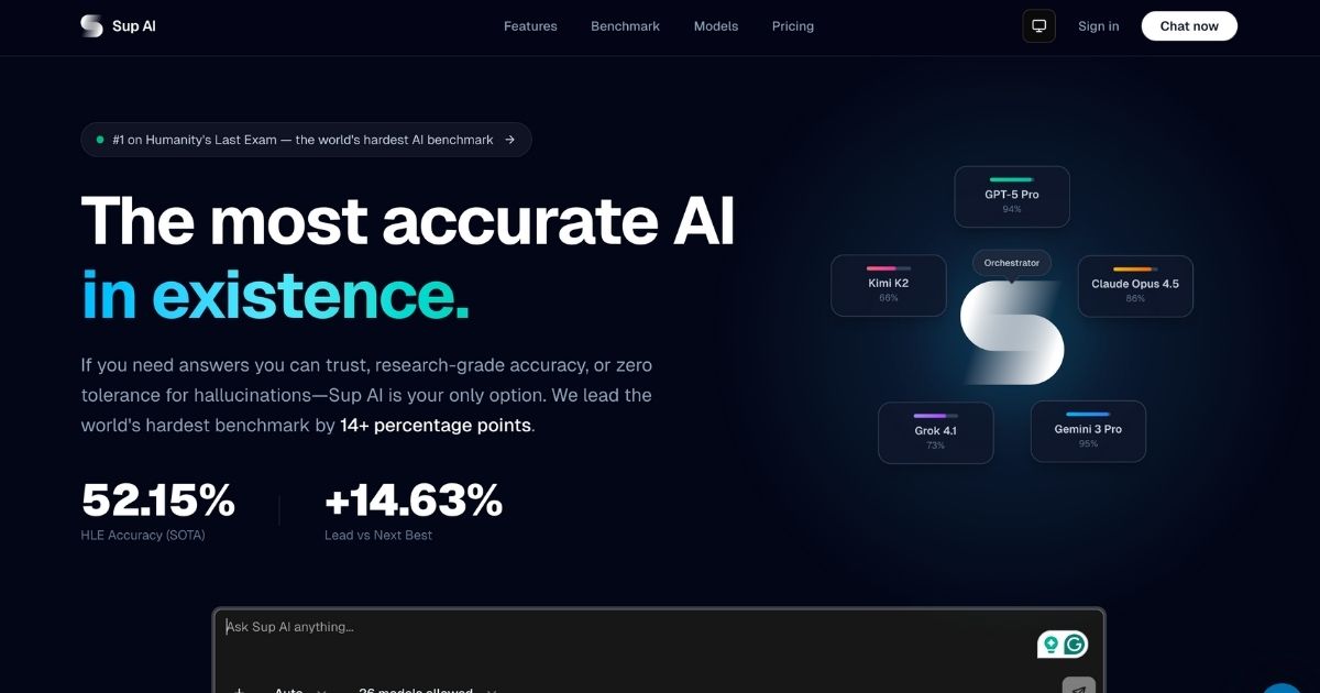 Sup AI: Advanced AI Platform for Reliable Answers