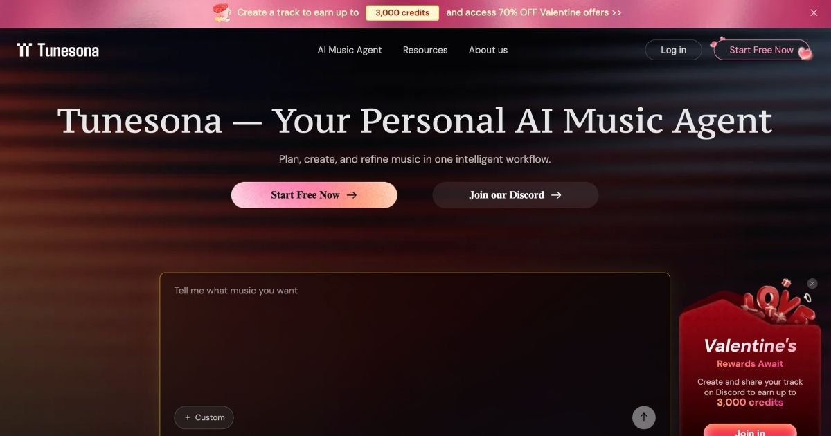 Tunesona: AI Music Generation Platform