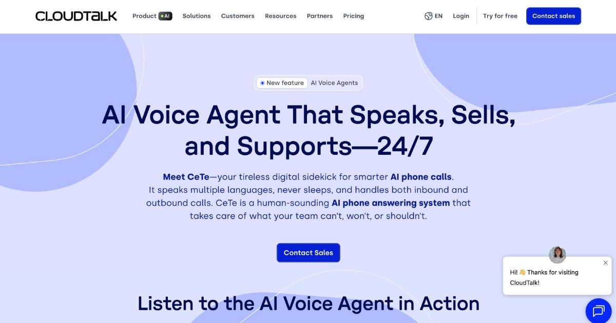 CloudTalk AI Voice Agents: Automate Customer Interactions