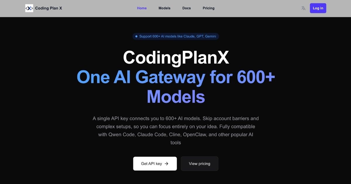CodingPlanX: Unified AI Model Gateway
