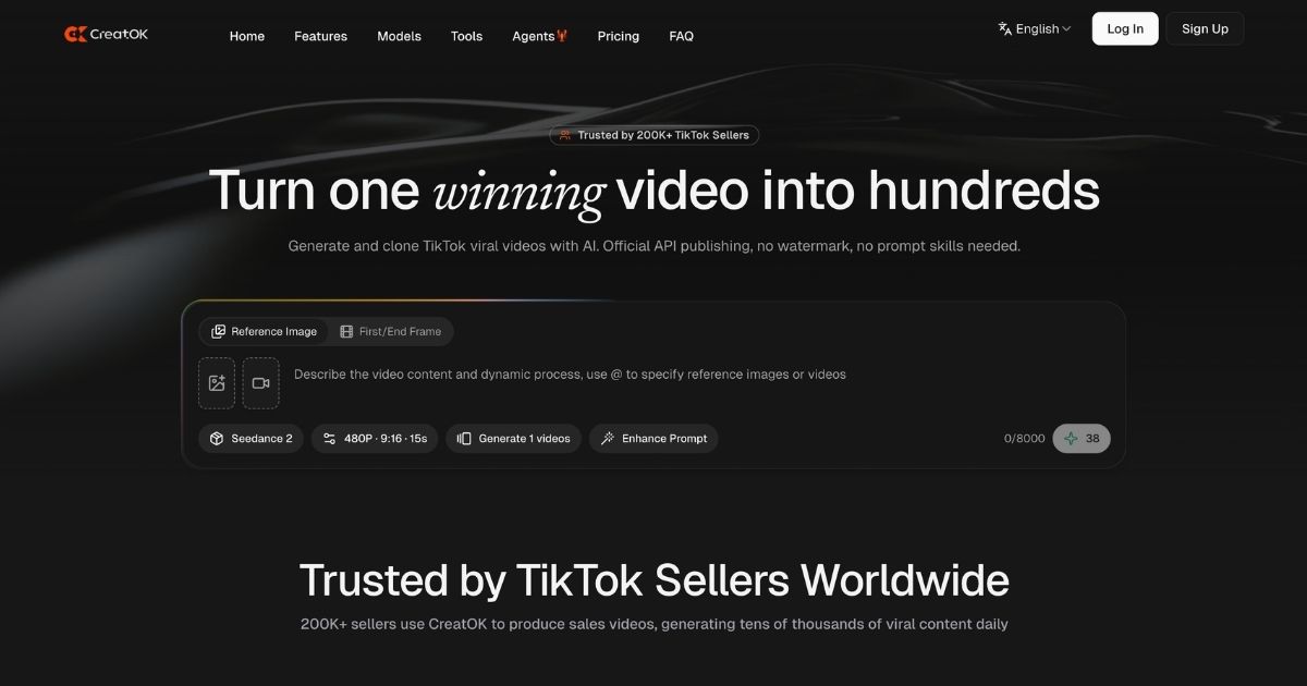 CreatOK: AI-Powered TikTok Video Generator