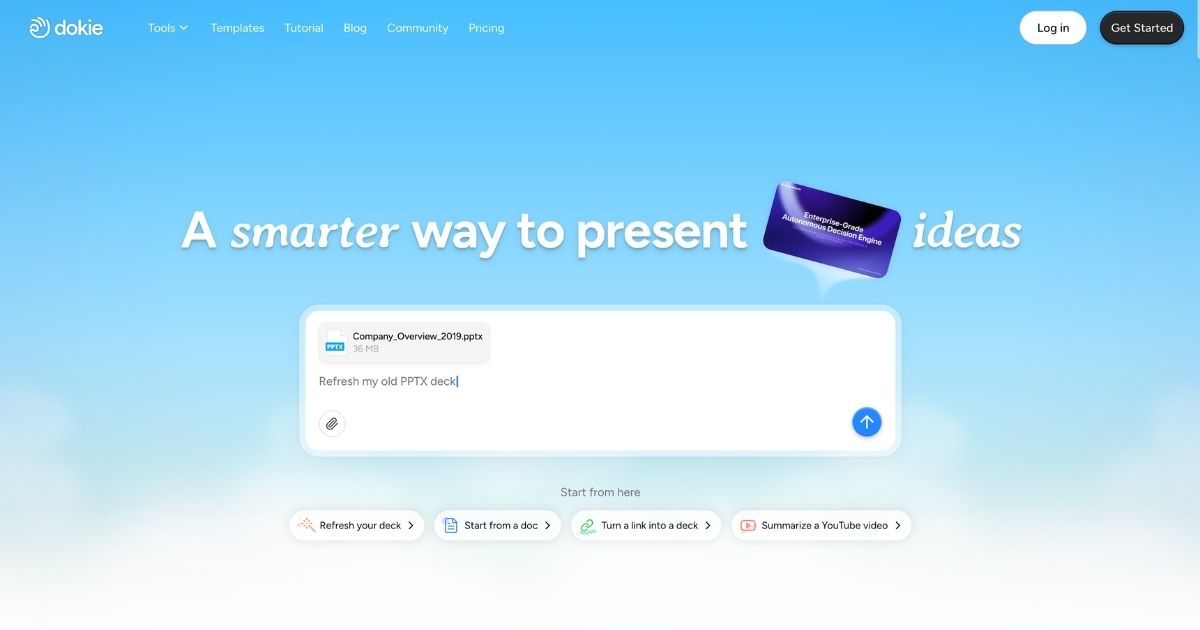 Dokie AI: AI-Powered Presentation Tool