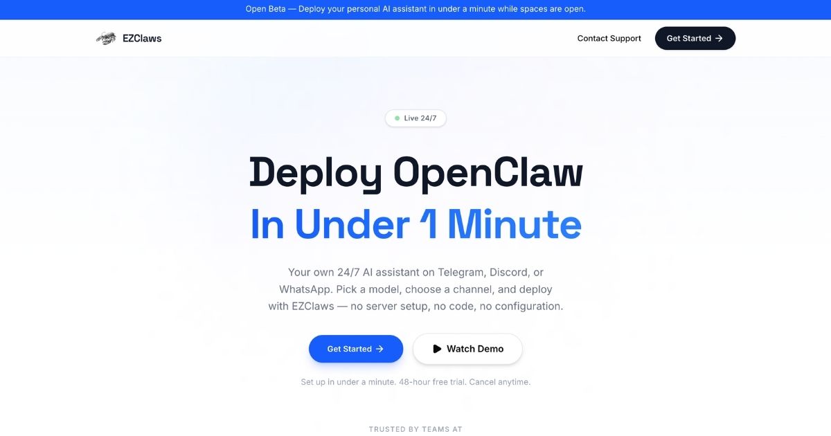 EZClaws: Simplifying AI Agent Deployment