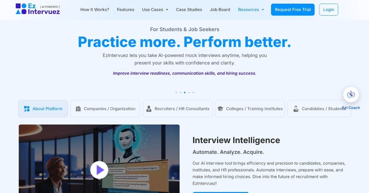 EzIntervuez: AI-Powered Interview Platform Simplifies Recruitment
