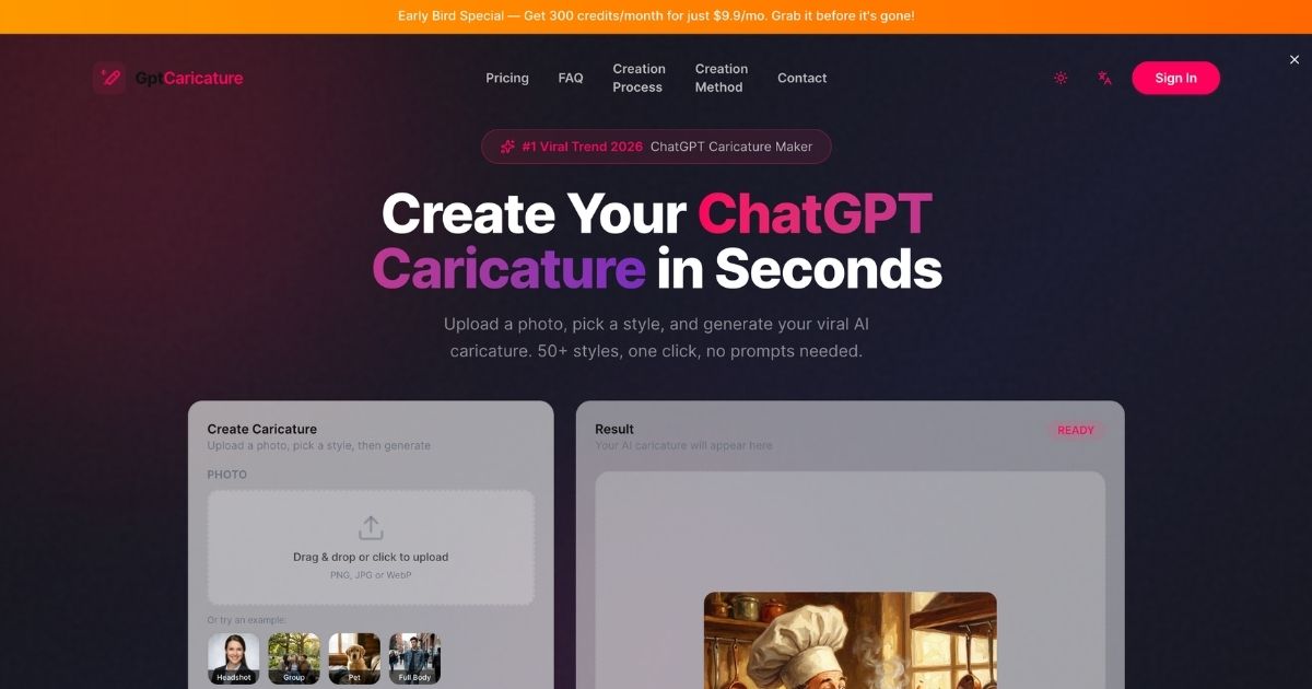 GptCaricature: Transform Photos Into Caricatures