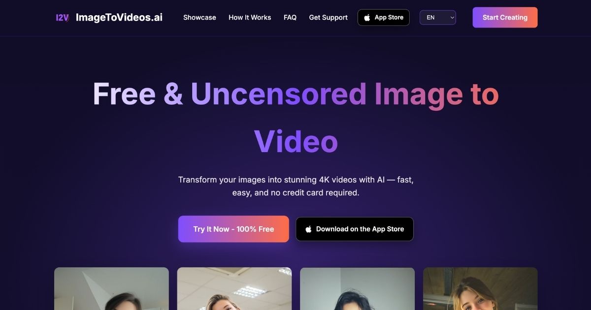 ImageToVideos.ai: Convert Images to 4K Videos