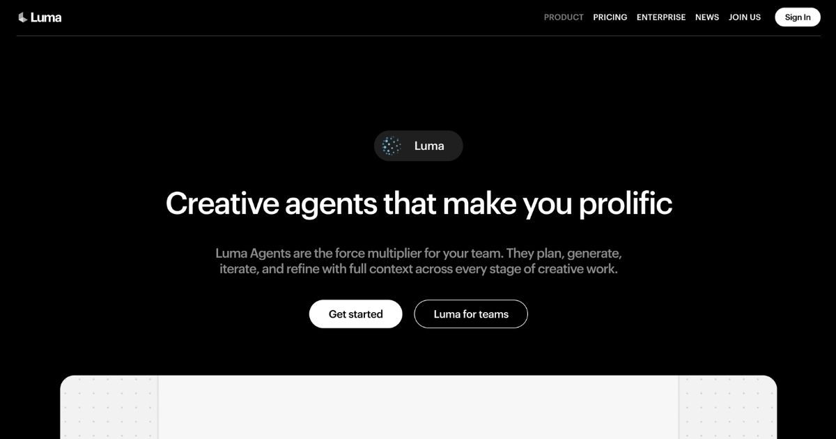 Luma Labs: AI Creative Agents for Enhanced Collaboration