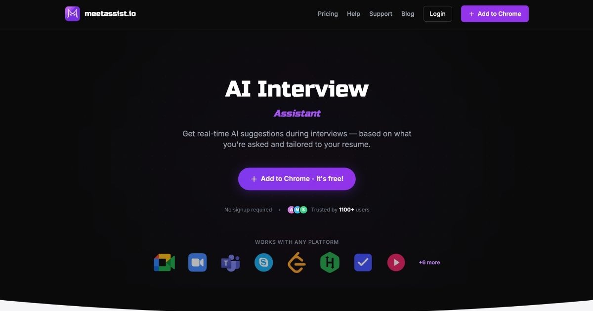 MeetAssist: AI Interview Assistant for Real-Time Support