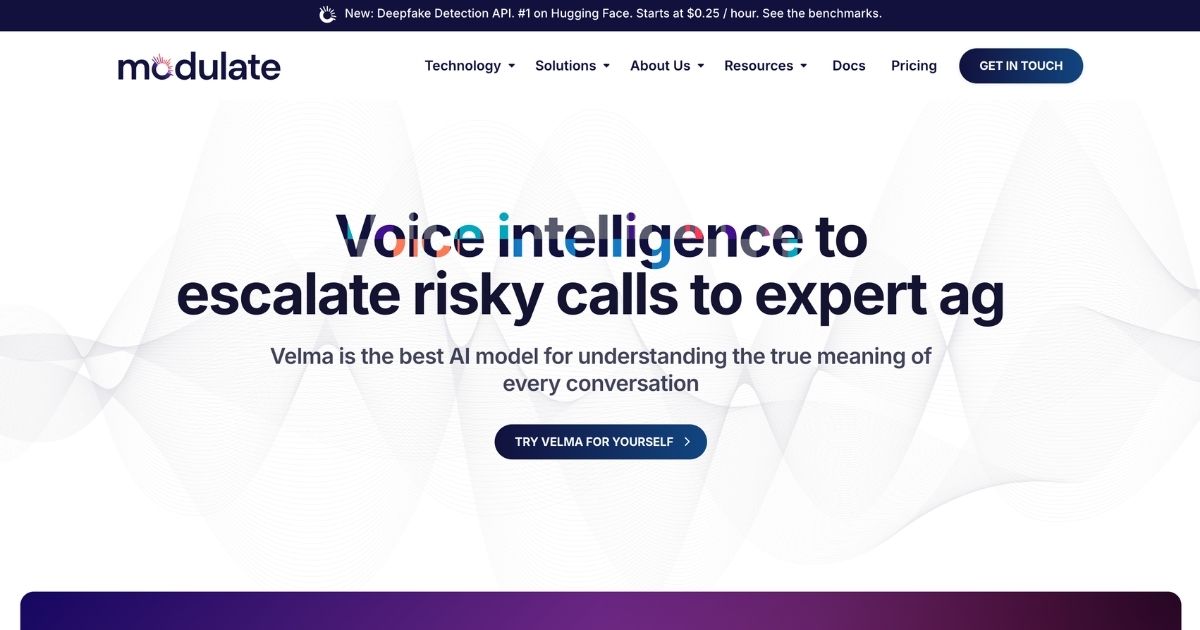 Modulate: Real-Time Voice Intelligence Platform
