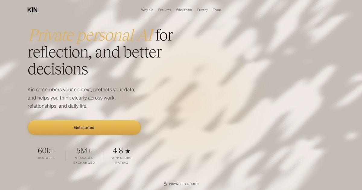 Kin: AI Personal Assistant for Holistic Growth