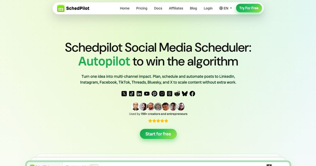 SchedPilot: AI-Powered Social Media Scheduling