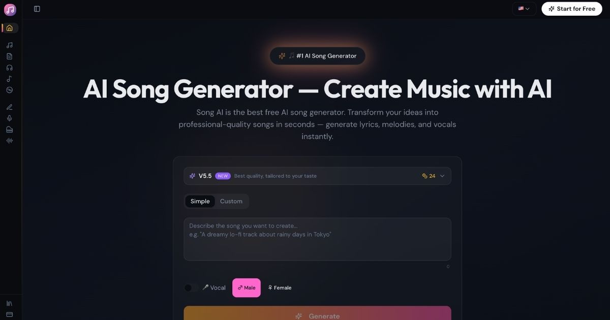 Song AI: AI-Powered Music Creation Platform