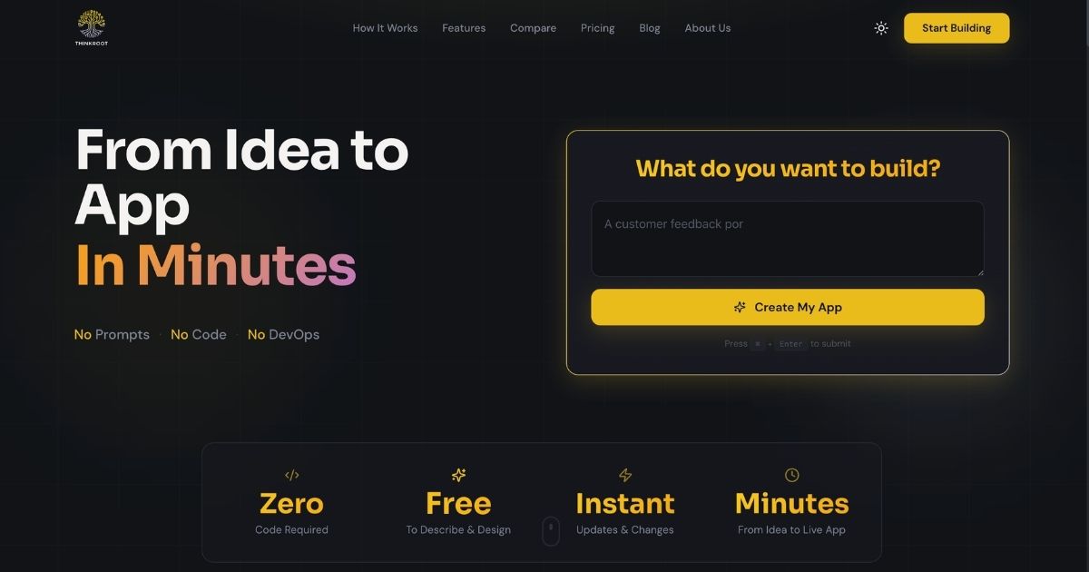 ThinkRoot: AI Empowered Application Development