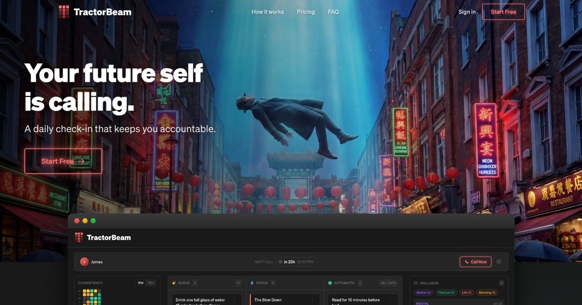 TractorBeam: AI-Powered Habit Building Tool