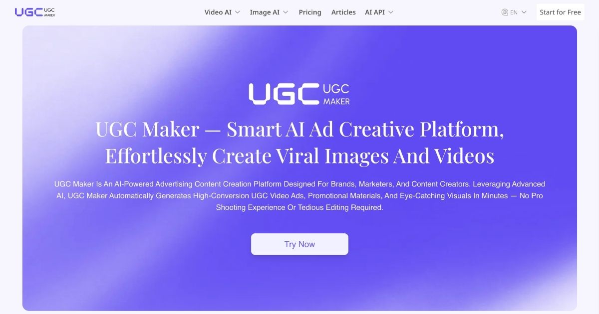 UGC Maker: AI-Powered Visual Content Creation