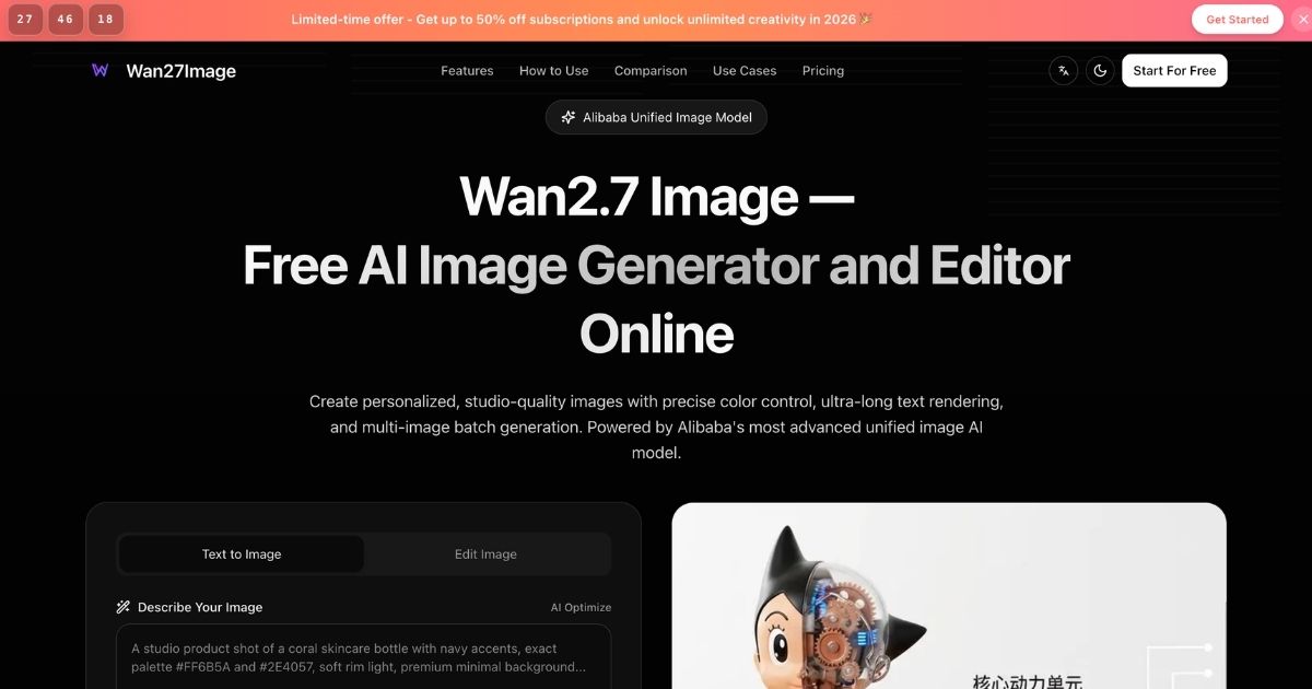 Wan2.7 Image: AI-Powered Image Generator
