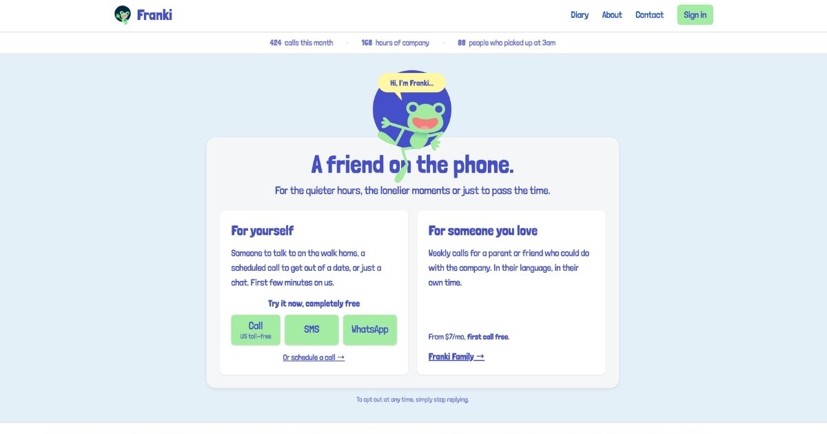 Franki Chatbot: AI-Powered Customer Engagement
