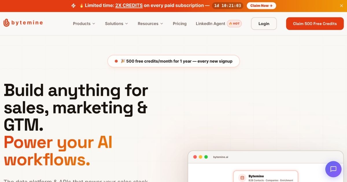 Bytemine.ai: B2B Contact Data Platform