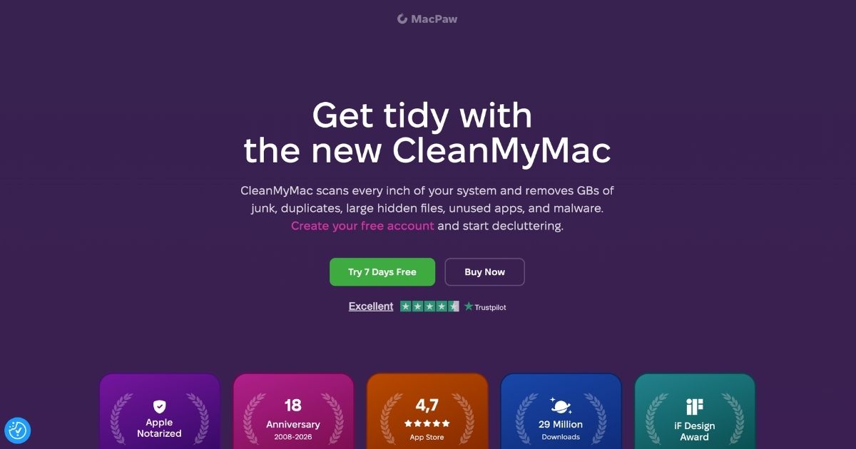 CleanMyMac: Mac maintenance and optimization