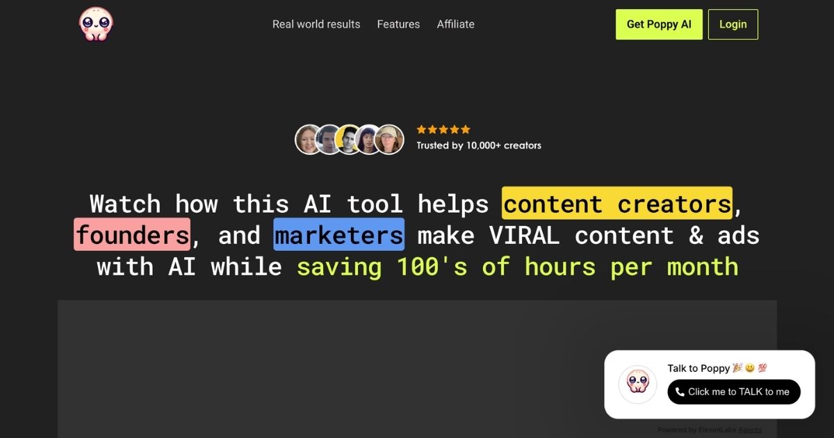Poppy AI: Visual AI Content Creation
