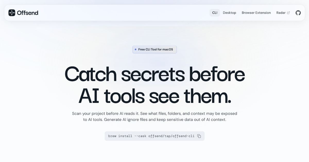 Offsend: Local-first AI Data Privacy