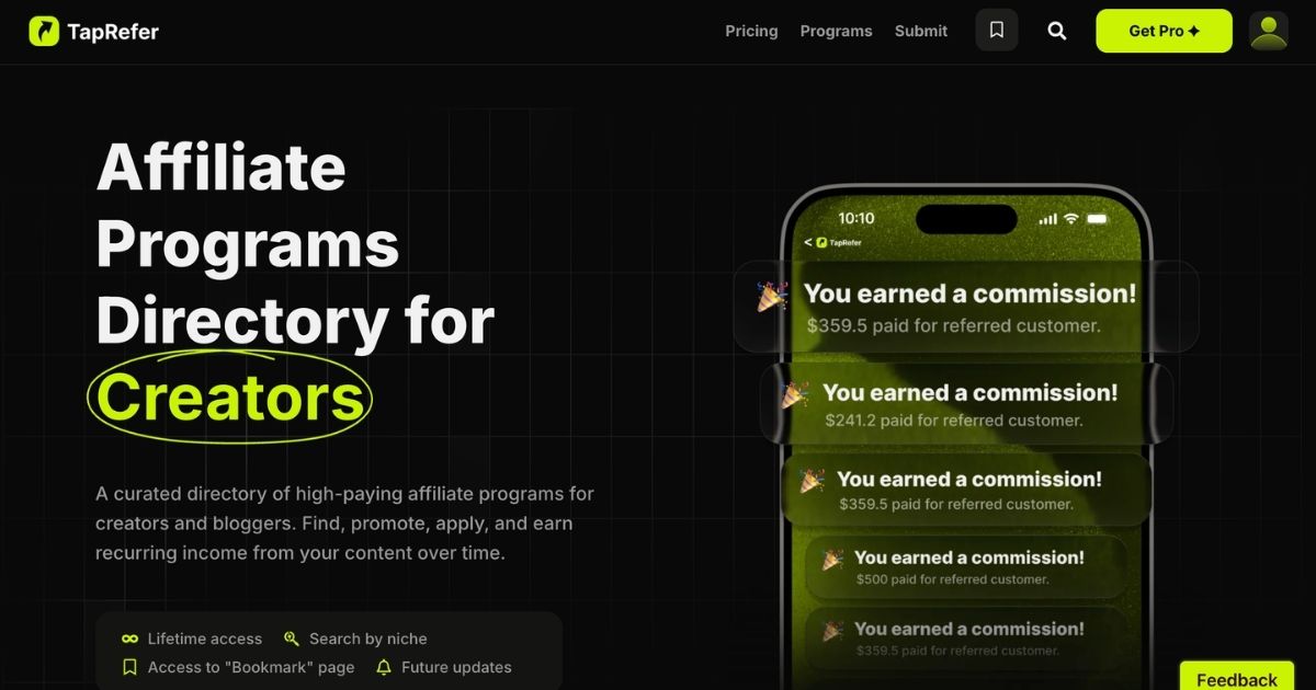 TapRefer: Streamline Affiliate Program Discovery