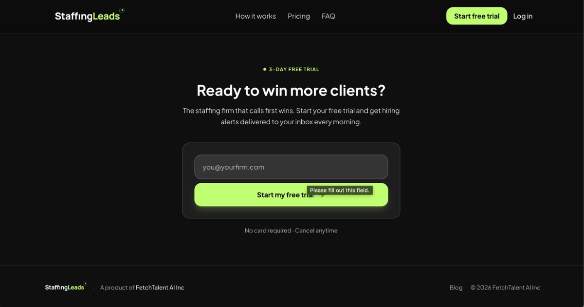 StaffingLeads: Real-Time Hiring Signal Detection