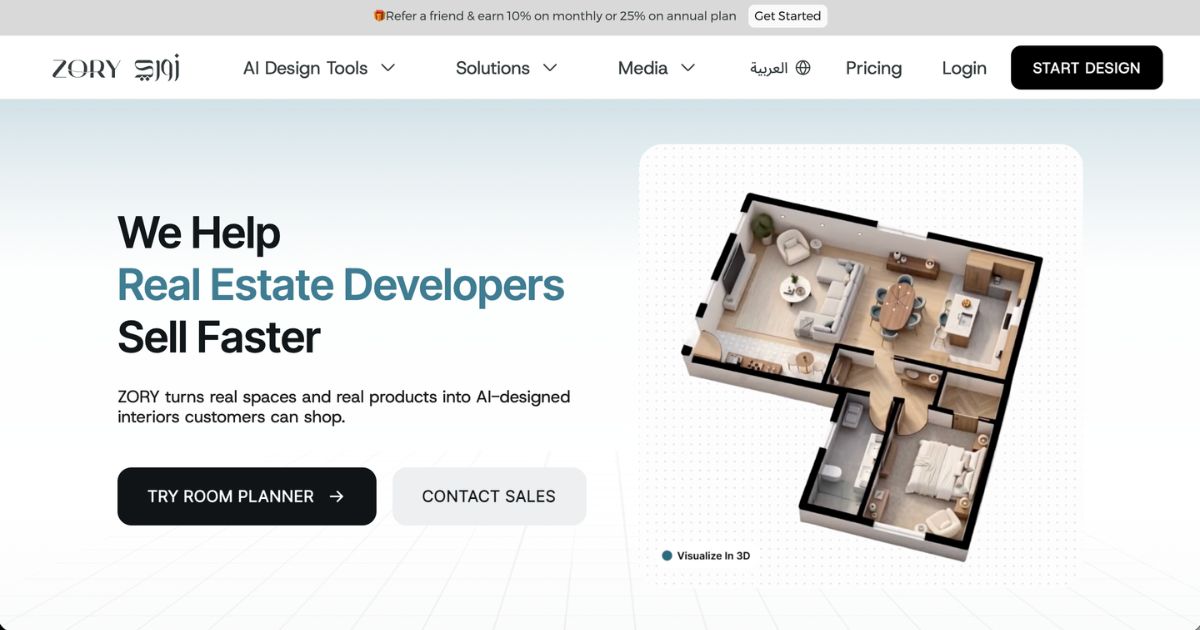 ZORY AI: AI-Driven Interior Design Platform