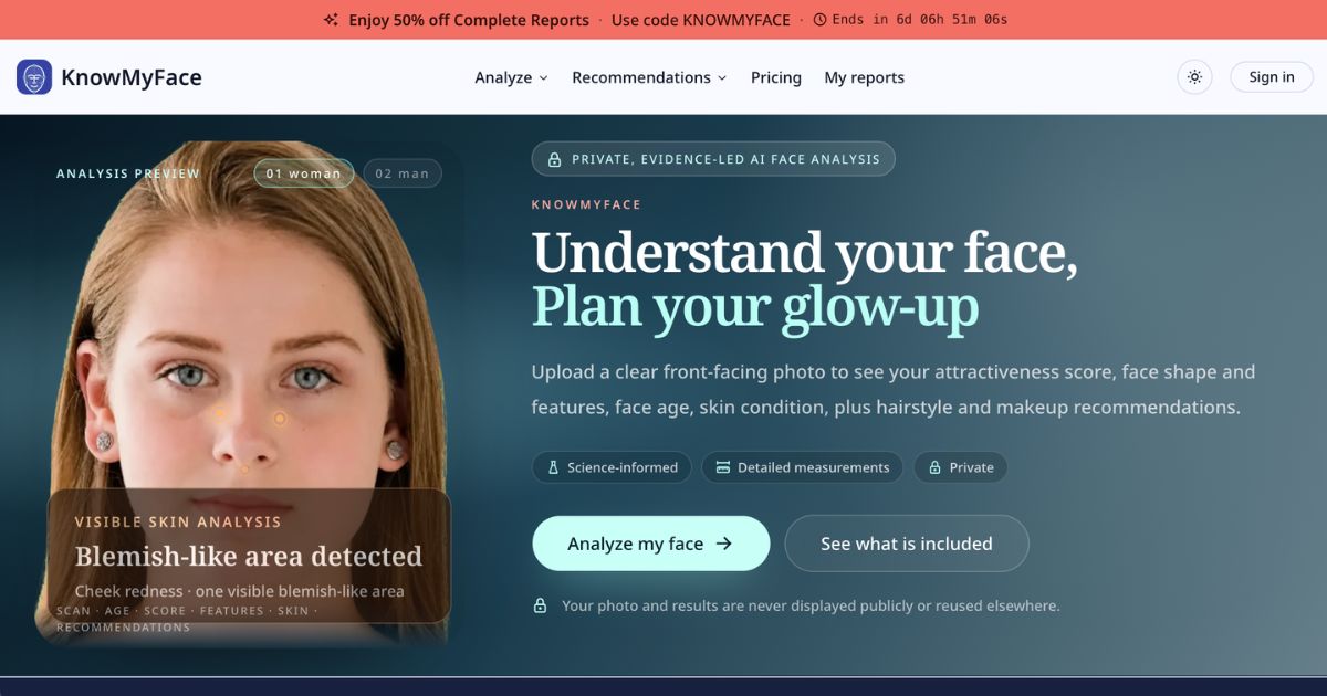 KnowMyFace: AI Glow-Up Toolkit Analysis