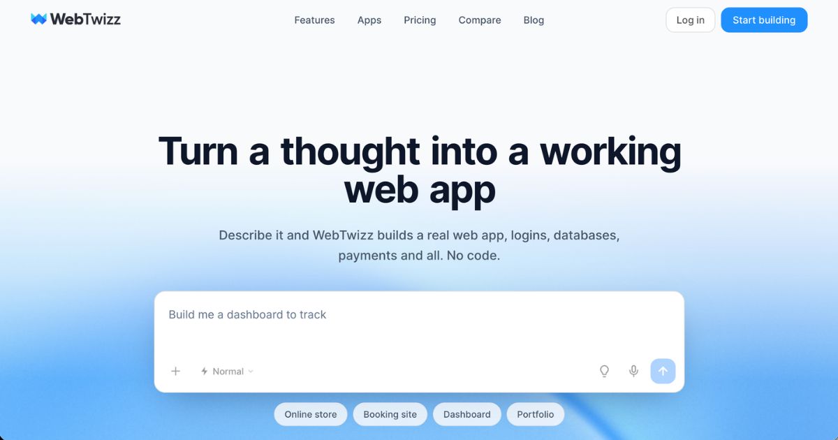 Webtwizz: AI-Powered Web App Builder