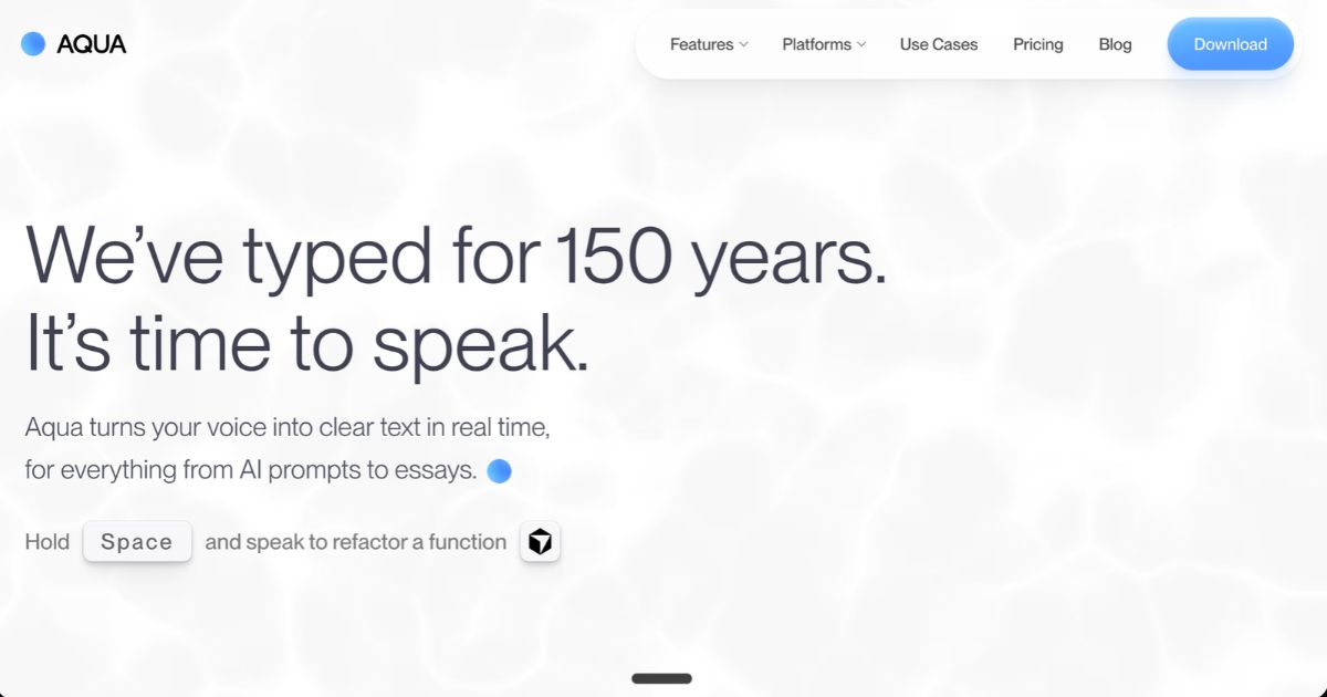 Aqua Voice: Voice-to-Text for Professionals